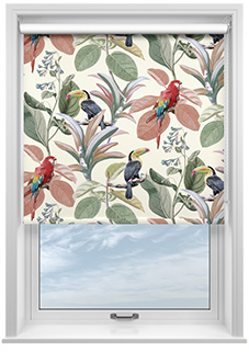 Parakeet, Pink Lotus - Roller Blind